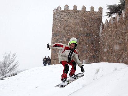 Temporal de nieve en la Península, en imágenes