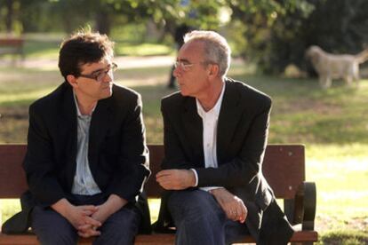 Javier Cercas y Juan José Millás abrieron ayer por la tarde las actividades literarias de la feria.