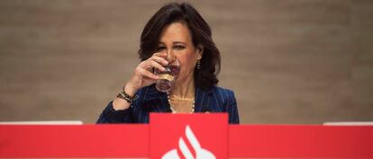 La presidenta del Banco Santander, Ana Botín,