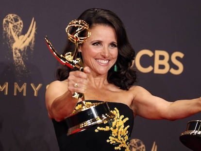 La actriz Julia Louis-Dreyfus, en la pasada entrega de los premios Emmy.