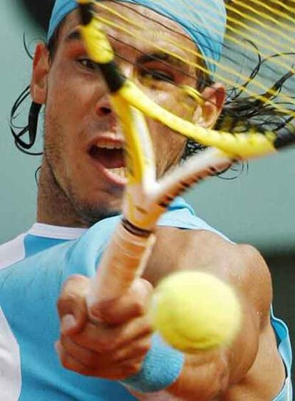Rafael Nadal, en acción.