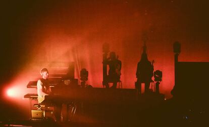 Un momento de la actuación de Arnalds en Madrid. 