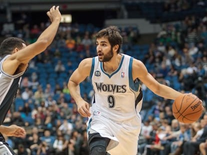 Ricky Rubio en el partido contra San Antonio.