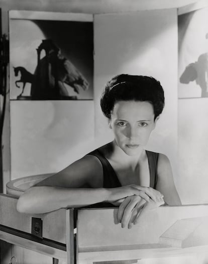 Ève Curie, retratada por Horst P. Horst en 1940.