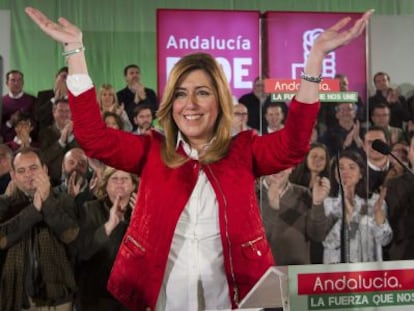 Susana Díaz, en un acte celebrat dissabte a Sevilla.