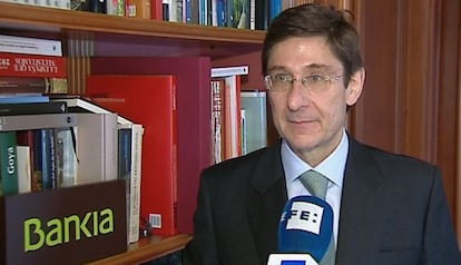 El presidente de Bankia, José Ignacio Goirigolzarri.