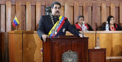 Nicolás Maduro, na Suprema Corte venezuelana no dia 7 de fevereiro.