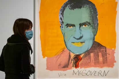 'Vote McGovern', de Andy Warhol, 1972, una de las obras que se pueden ver en la exposición de CaixaForum.