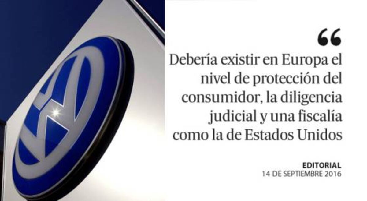 Volkswagen frente a Europa | Opinión | EL PAÍS