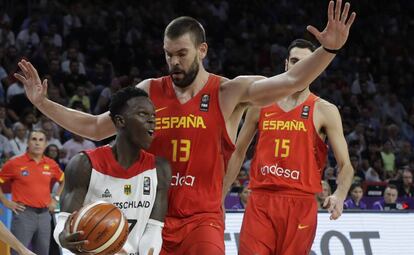 Marc Gasol durante el partido de cuartos de final ante Alemania.