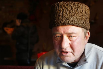 El líder tártaro, Ilmi Umerov, en una foto tomada en enero de 2016 durante una entrevista.