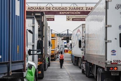 Un cruce aduanal en la frontera entre Estados Unidos y México en Ciudad Juárez