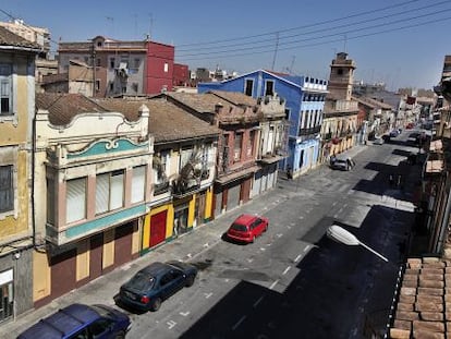 Vista del barrio marinero de El Cabanyal.