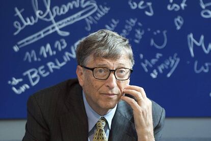 El multimillonario Bill Gates en un evento de la fundación Bill y Melinda Gates en Alemania.