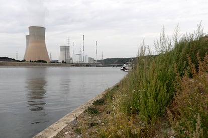 Planta nuclear de Tihange, en Bélgica, el jueves. 
