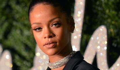 Rihanna, en la entrega de los British Fashion Awards.