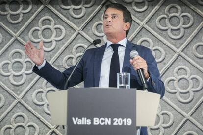 El candidat a l'alcaldia de Barcelona Manuel Valls.