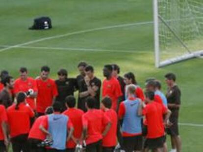 Uno de los entrenamientos del FC Barcelona, en el Miniestadi