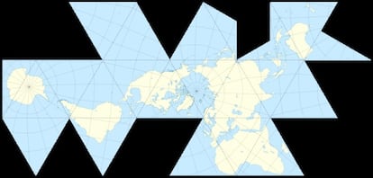 Projecció Dymaxion.