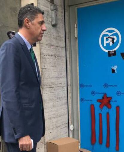 García Albiol, el dia de l'atac.