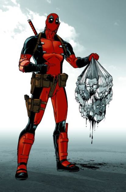 Ramón Rosanas dibuja a Deadpool.