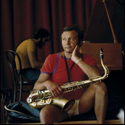 Stan Getz, retratado por Jean Pierre Leloir.