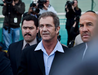 Mel Gibson, on March 11, 2011, during his judgment for macho violence against Oksana Grigorieva in the Superior Court of Justice of Los Angeles (California).