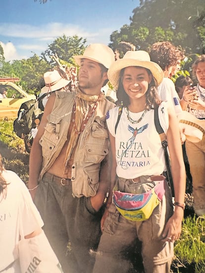 Jacobo Bergareche, en la ruta Quetzal en 1993, en una imagen facilitada por él.