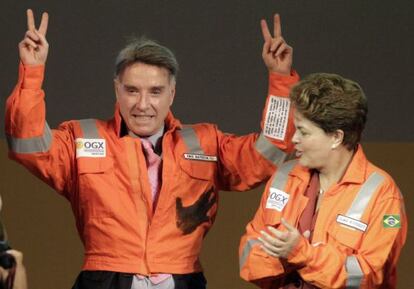 Eike Batista e Dilma Rousseff. 