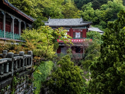 Exteriores de un monasterio taoísta en los montes Wudang, en China.