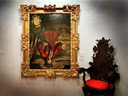 Retrato de Felipe V de José Amorós que se conserva en el Museu de l'Almodí de Xàtiva.