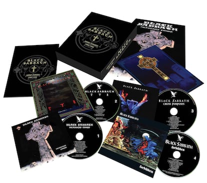 La caja de Black Sabbath 'Anno Domini 1989–1995' con la reedición y material inédito de cuatro discos de aquellos años, que se publica el 31 de mayo. 