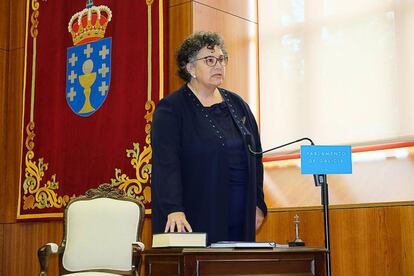 La Valedora do Pobo, Milagros Otero, en su toma de posesión.