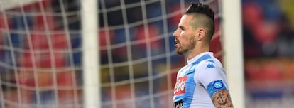 Hamsik celebra un gol esta temporada.