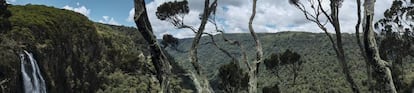 Vista desde las montañas Aberdare, en Kenia.