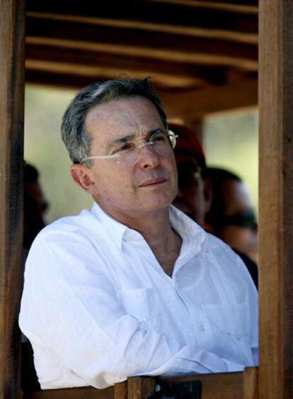 Álvaro Uribe, presidente de Colombia