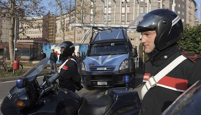 Policías del cuerpo de Carabineros.