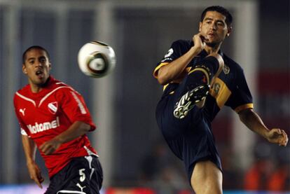 Juan Román Riquelme, con el Boca Juniors.