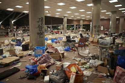 La Universidad Politécnica el 20 de noviembre, durante los días del asedio.