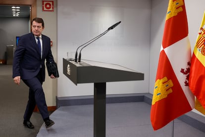 Alfonso Fernández Mañueco, el pasado viernes en La Moncloa.