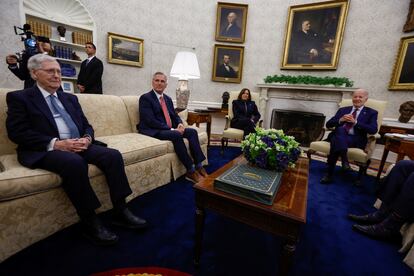 El presidente de EE UU, Joe Biden, y la vicepresidenta, Kamala Harris