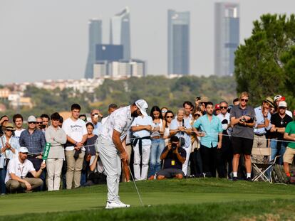 Rahm, durante la segunda jornada del Open de España.