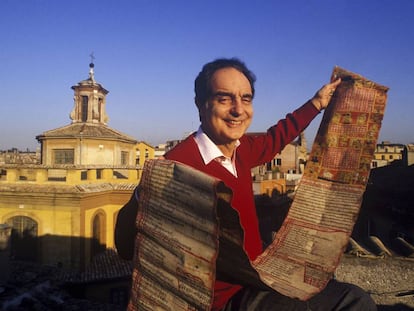 L'escriptor Italo Calvino a Roma el 1984. 