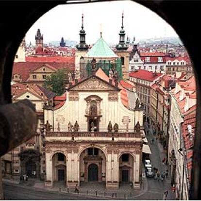 La iglesia jesuita de San Salvador, en la Ciudad Vieja de Praga.