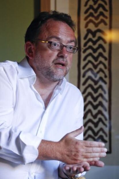 Daniel Fernández, durante la entrevista