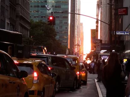 “Manhattanhenge” en Nueva York