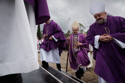 El arzobispo de Pamplona y obispo de Tudela, Florencio Rosselló, el pasado 10 de marzo en Pamplona.