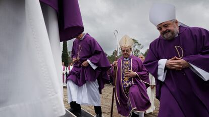 El arzobispo de Pamplona y obispo de Tudela, Florencio Rosselló, el pasado 10 de marzo en Pamplona.