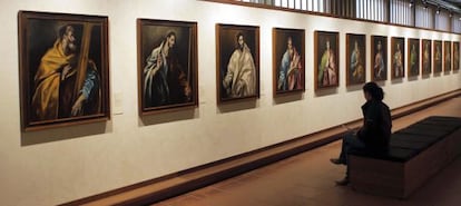 La serie de apóstoles del Greco en su Casa-Museo de Toledo.