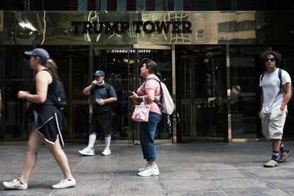 La sede de la Organización Trump, en la Quinta Avenida de Nueva York, este miércoles.